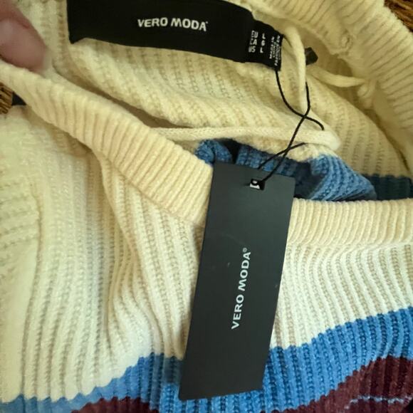 NWT Vero Moda Striped Soft Sweater – Size L - Picture 5 of 5